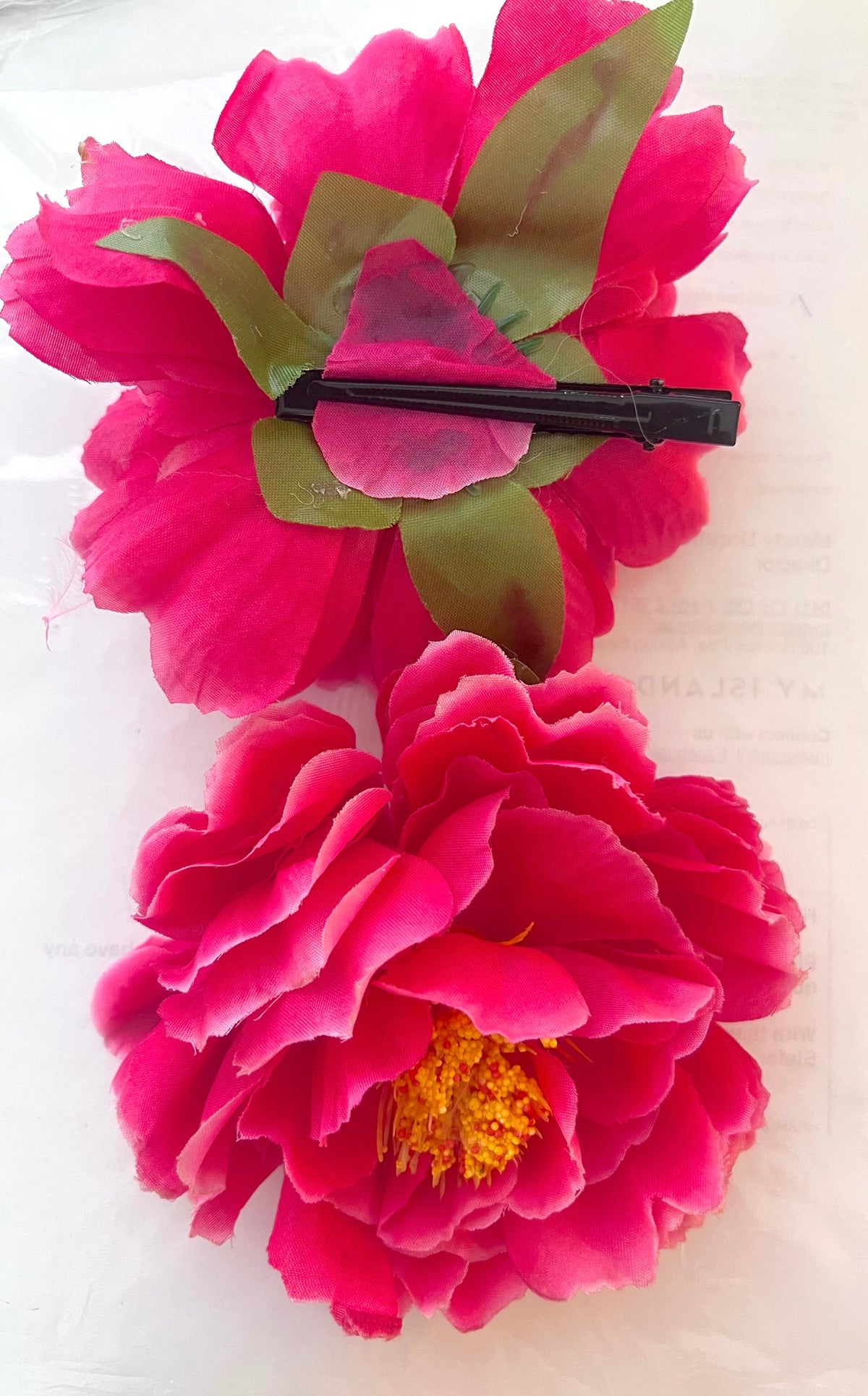 Peony Blossom Rosettes - Hot Pink, Pale Pink or Violet