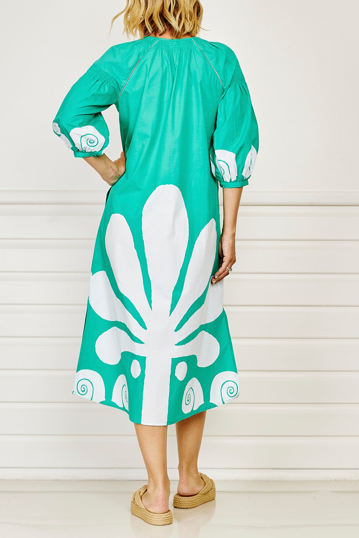 Papeete Caftan Dress - Emerald