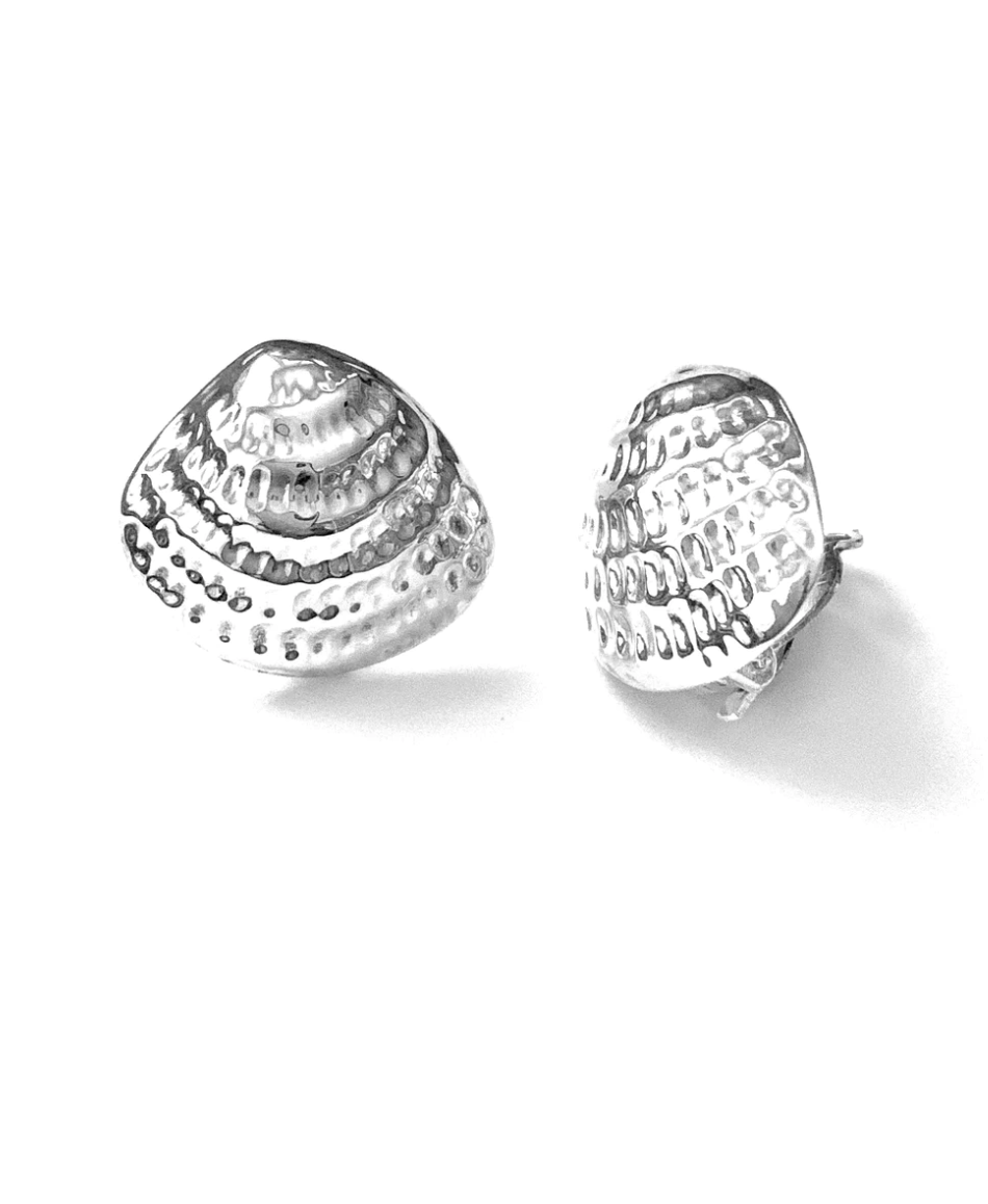 Silverado Cockle Shell Earrings - Clips