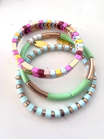 Karma Bead Bracelets - Seaside Pastel