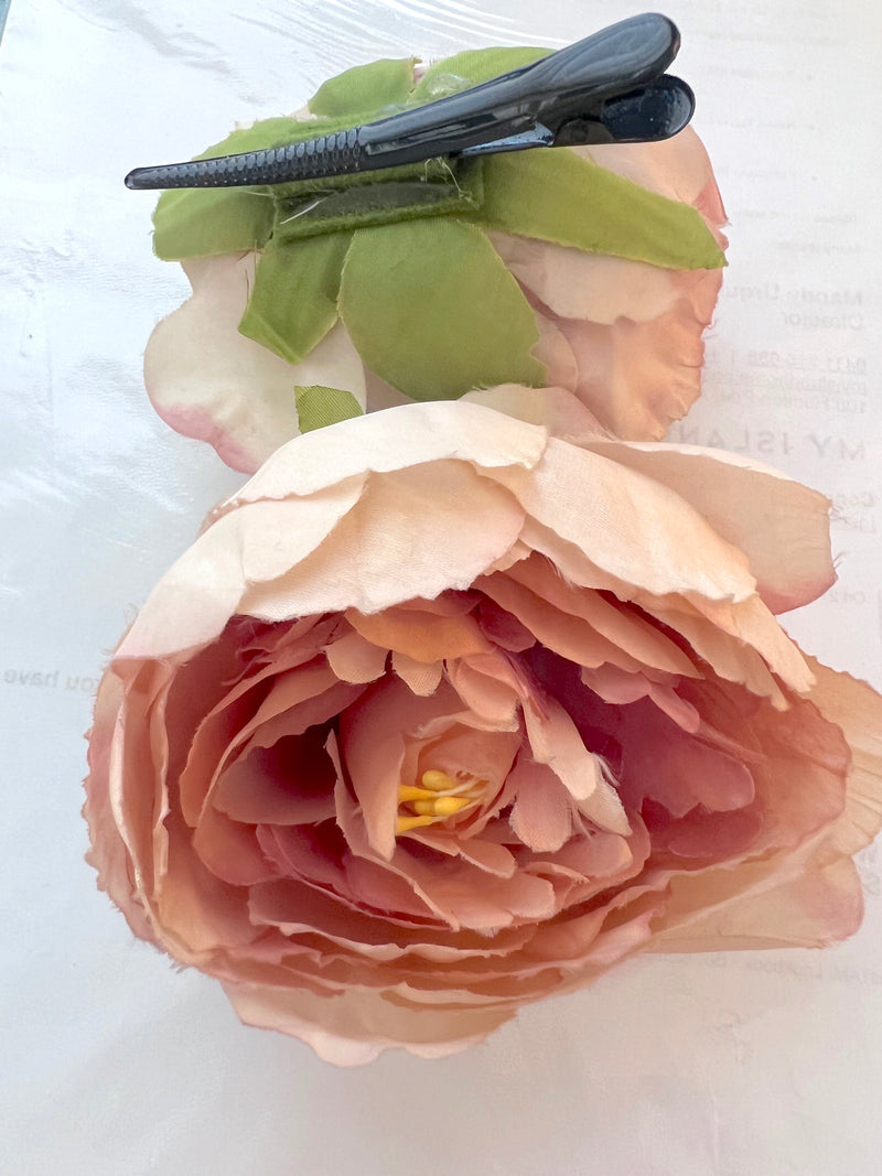 Peony Bud Rosettes - blush or pearl