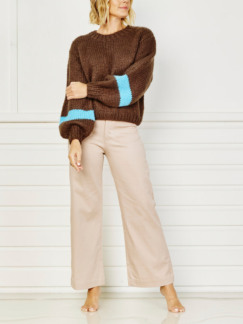Bell Sleeve Knit - chocolate