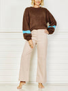 Bell Sleeve Knit - chocolate
