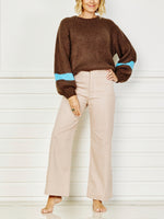 Bell Sleeve Knit - chocolate