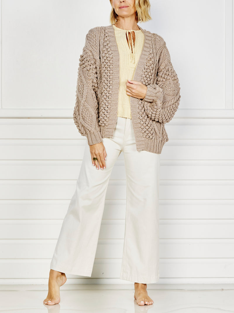 Chunky Knit Cardigan - driftwood