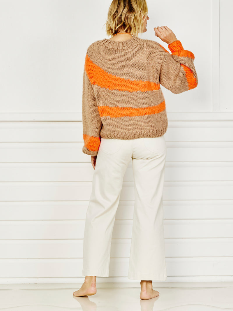 Bell Sleeve Knit - coffee
