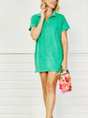 Terry Polo Coverup - emerald green