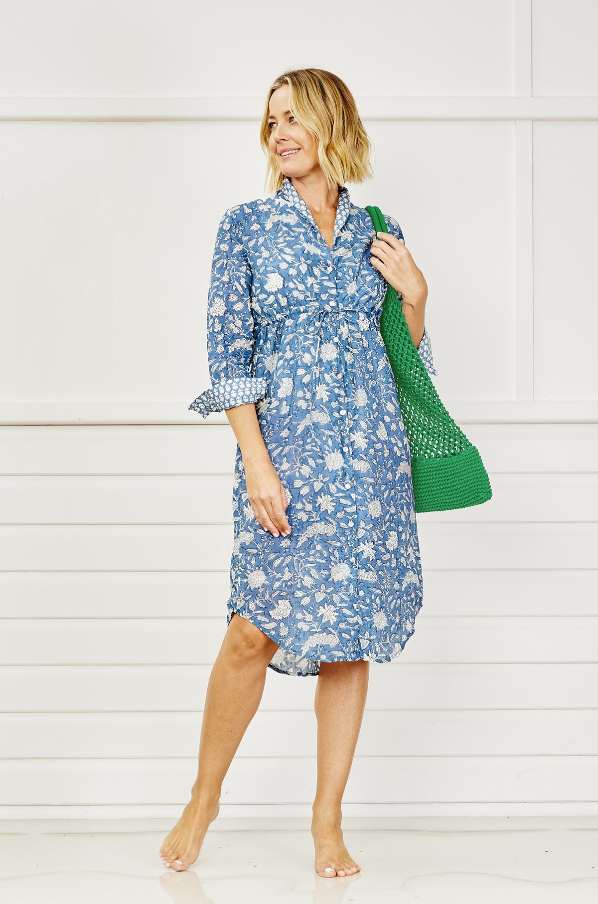 Serendib Shirtdress - Bluebottle