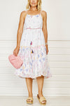 Taj White Ikat Sundress