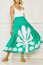 Moorea Maxi Skirt - emerald