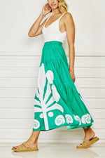 Moorea Maxi Skirt - emerald