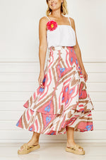 Jaipur Pink Ikat Skirt