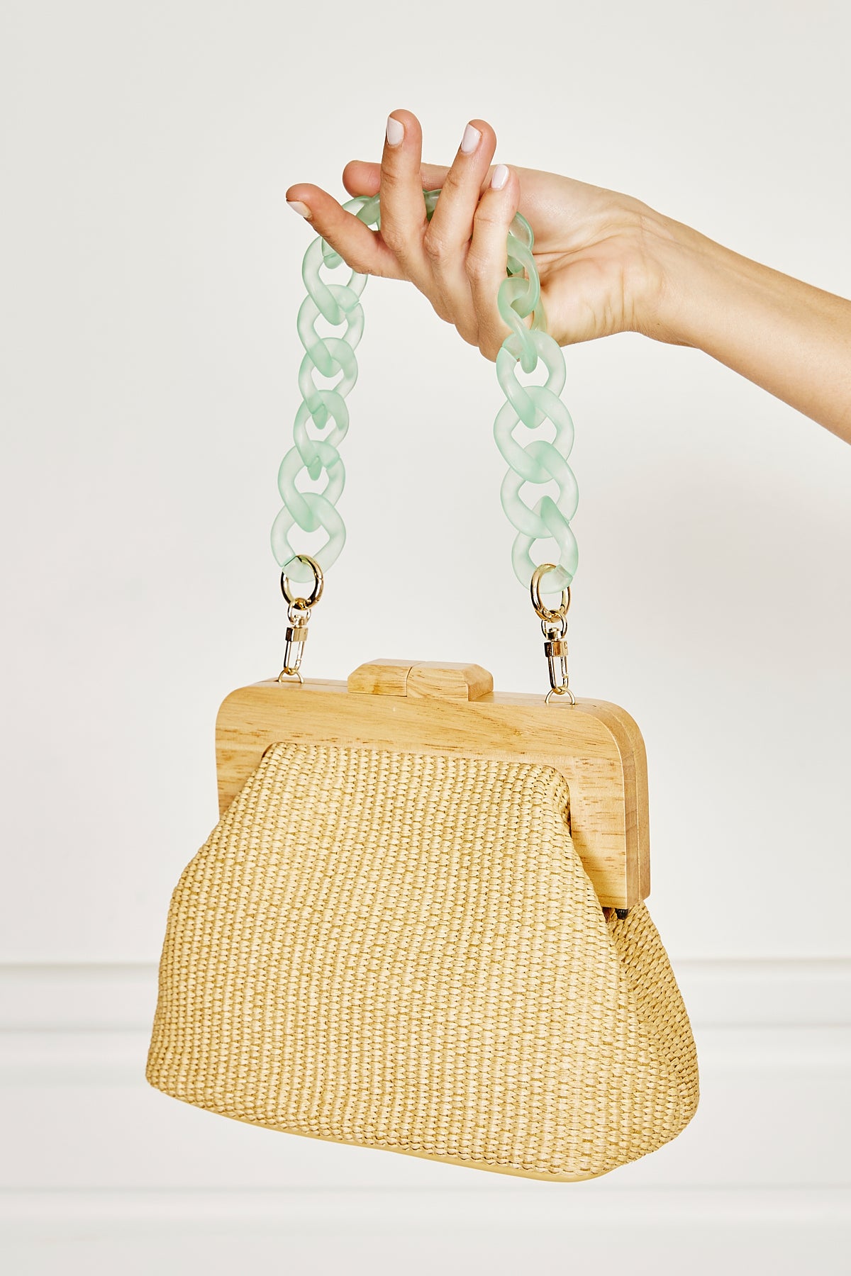 Curb Bag Chain - Aquamarine OR Sea Green
