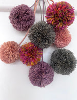 Raffia Pom Poms & Tassels - 16 colours