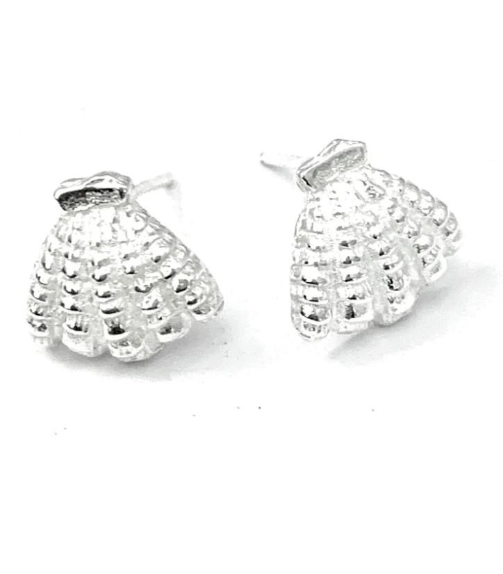 Silverado Clam Shell Earrings -  Studs