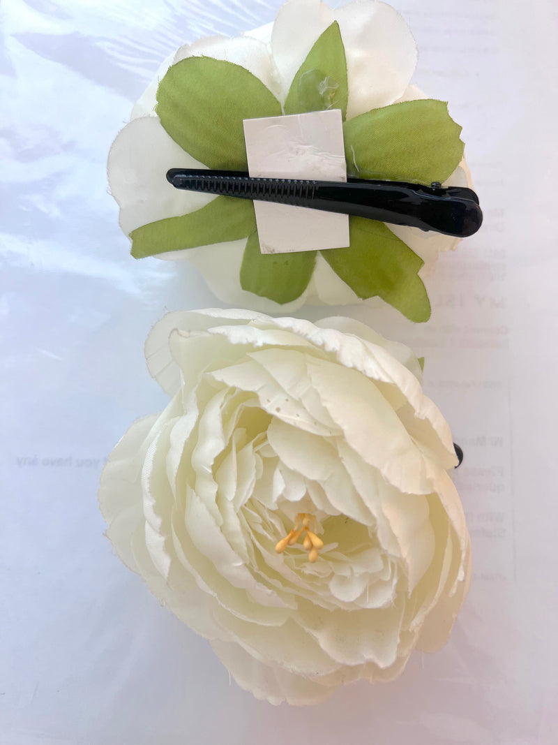 Peony Bud Rosettes - blush or pearl