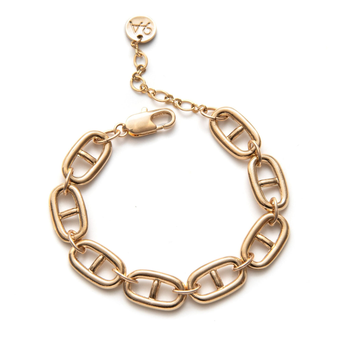 Anchor Chain Bracelet - Gold Plate
