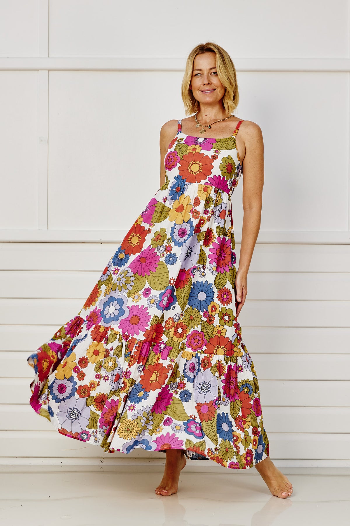 Corfu Maxi Sun Dress - Flower Child