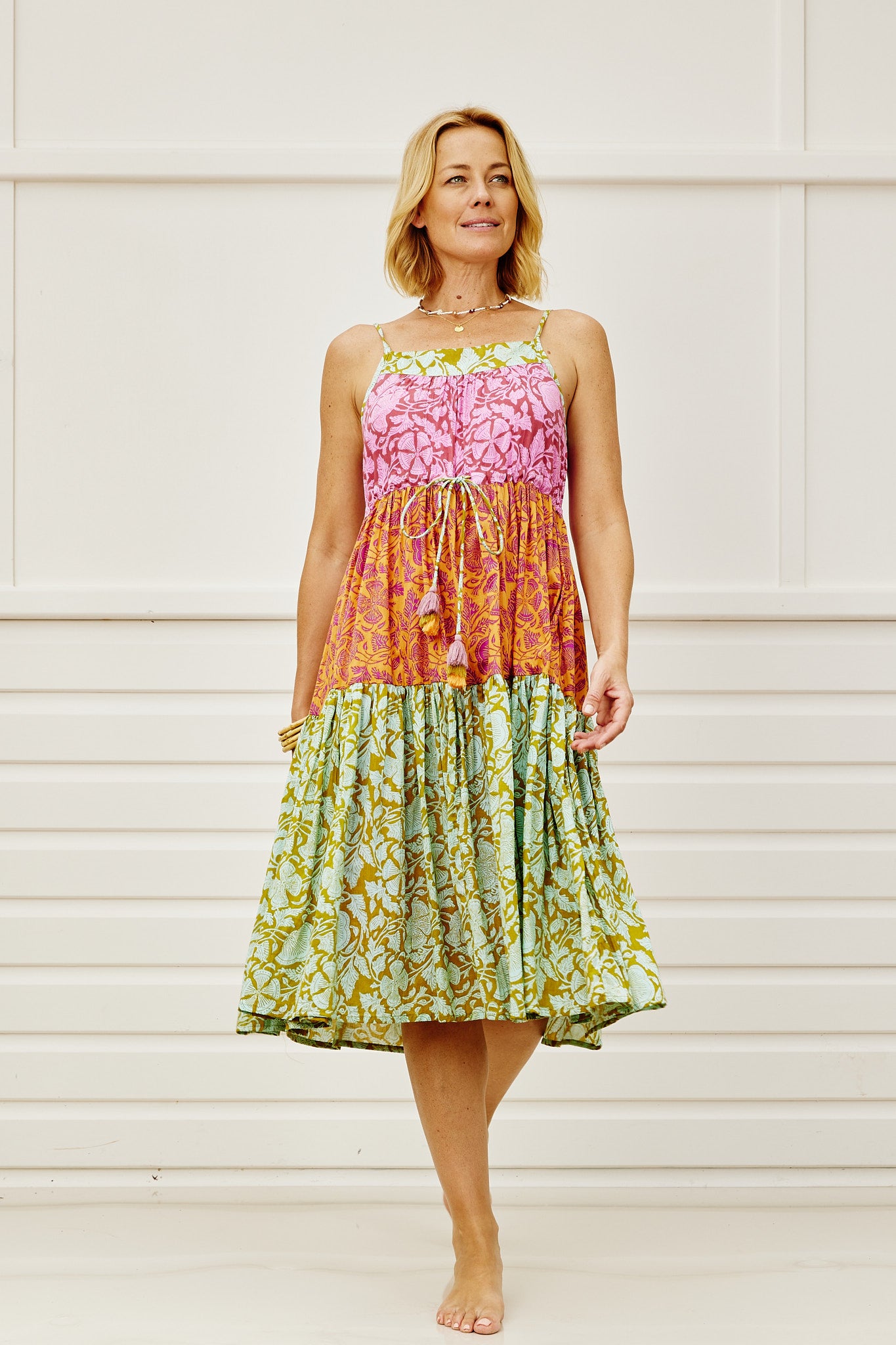 Crete Drawstring Sun Dress Gelato