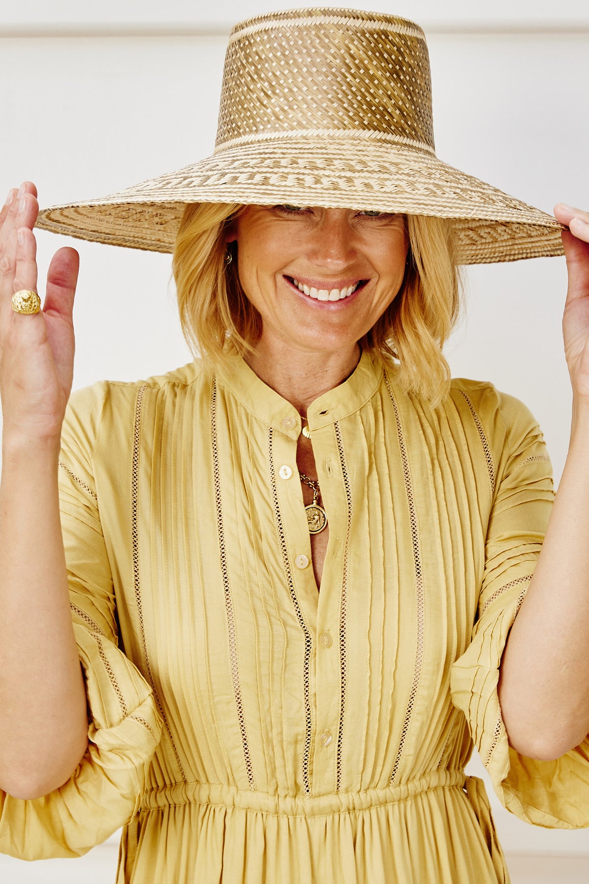 Colombian Woven Sun Hat - Gold