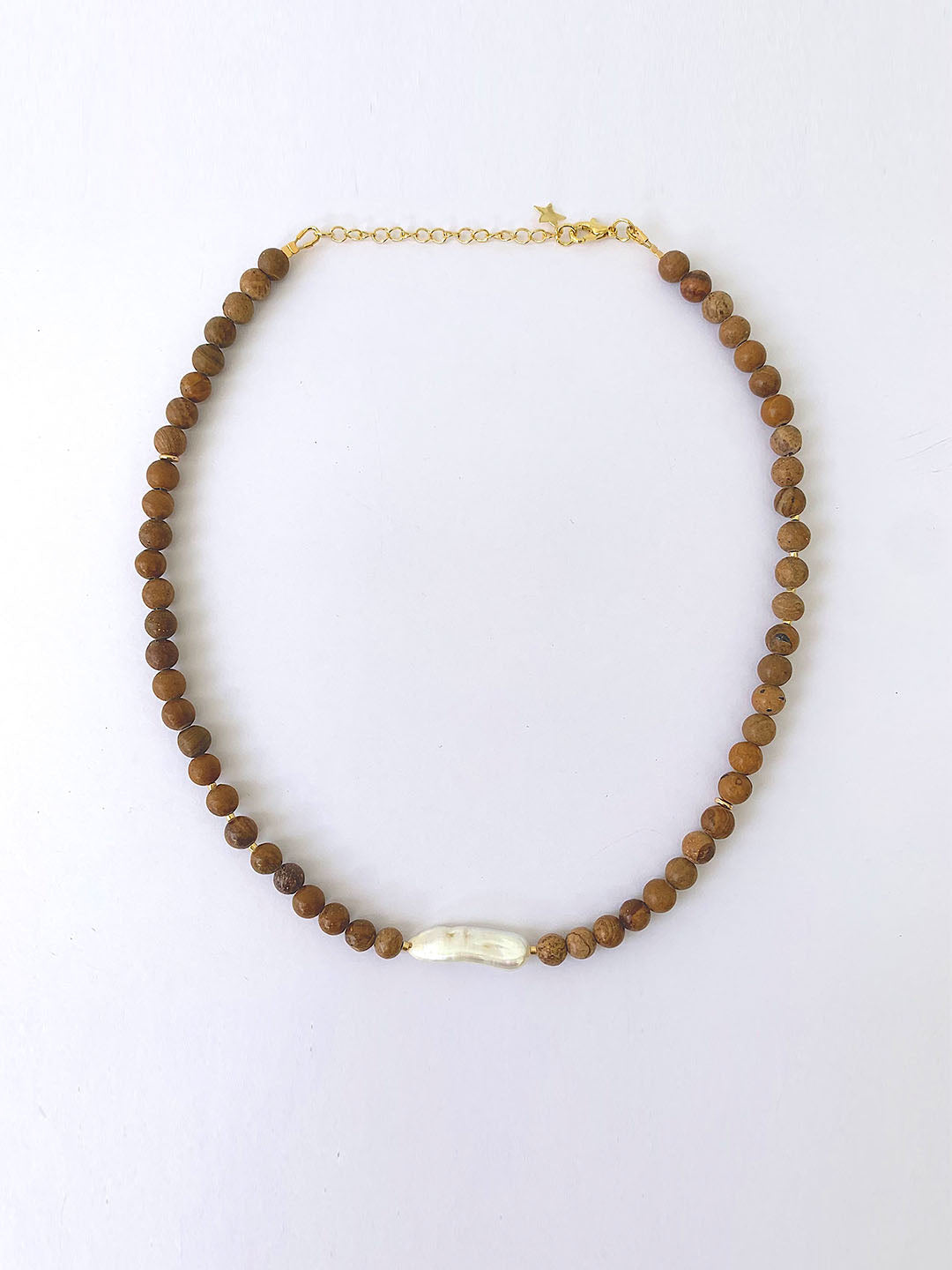 Love Bead Necklace - Tiger Pearl