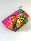 Beach Clutch - pink floral