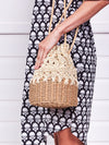 Crochet Bucket Bag - natural