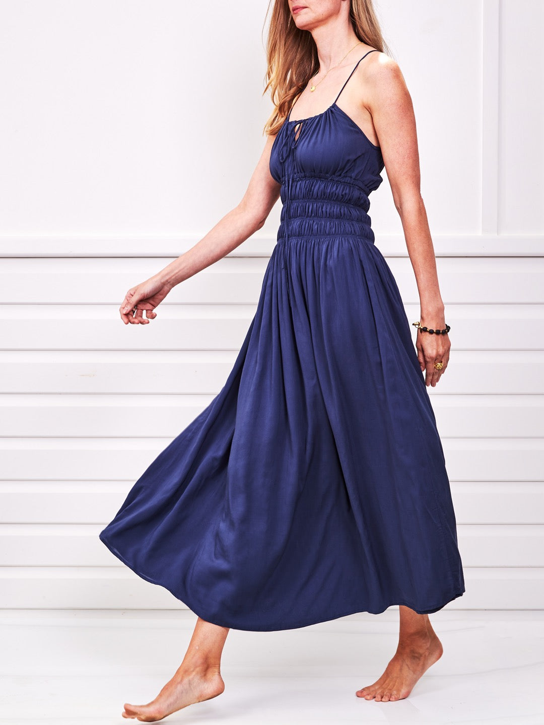 Roman Holiday Sun Dress Navy My Island Home