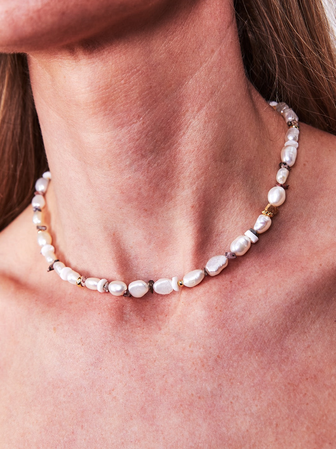 Love Bead Necklace - Leopard Pearl