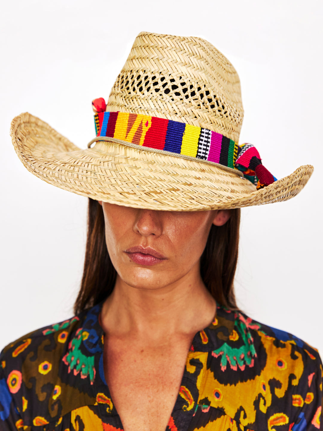 Cowboy Sun Hat - Guatemala hat band