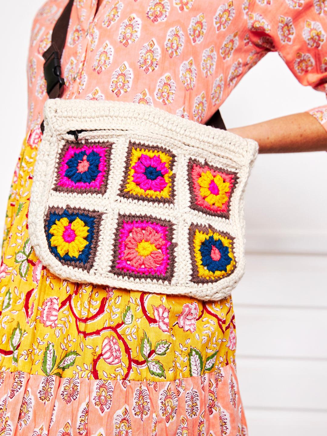 Crochet Travel Bag - Peach