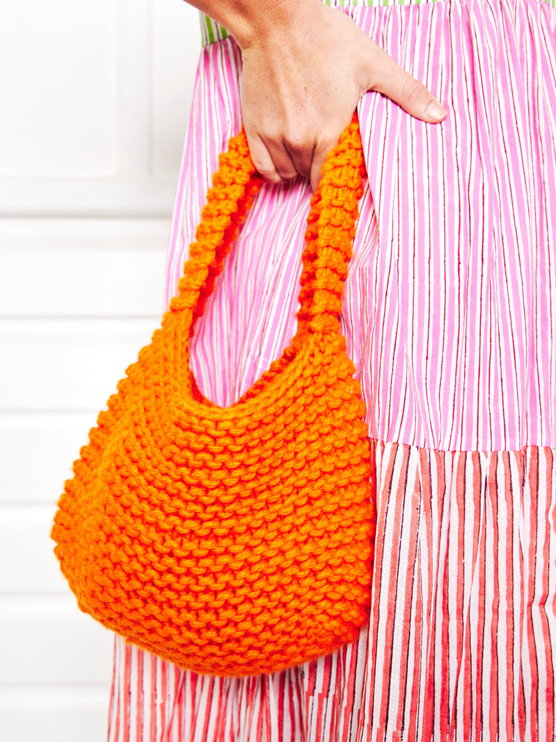 Knit Bags - orange