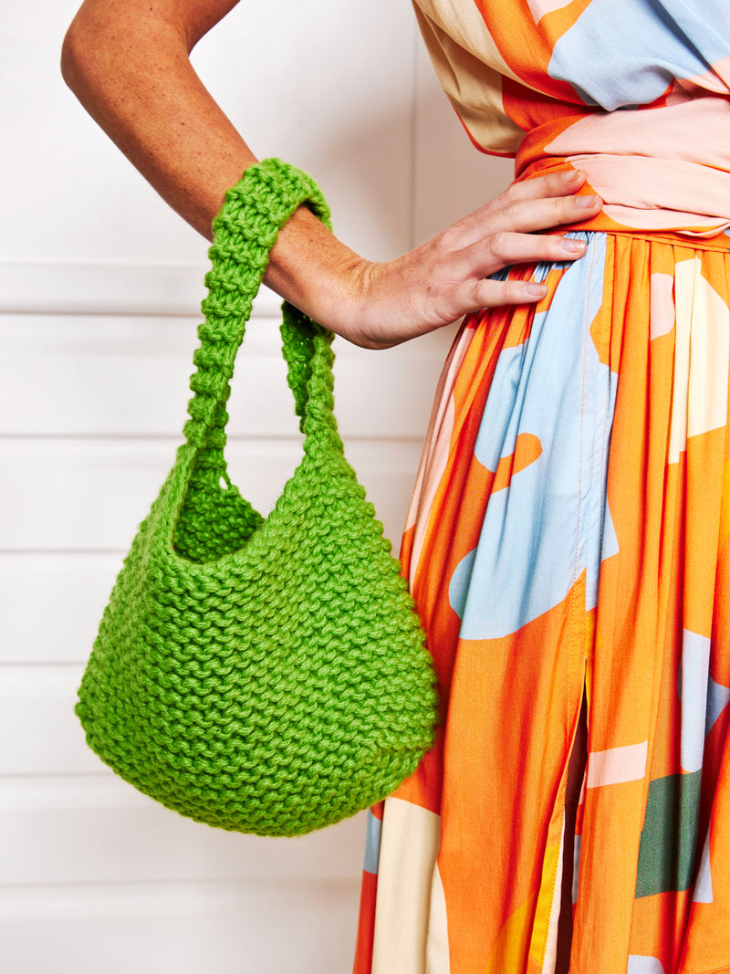 Knit Bags - green