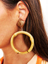 Bamboo Hoops - clip ons
