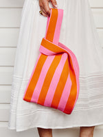 A-line Knit Tote - striped