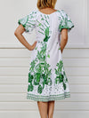 Macau Shift Dress - emerald pagoda