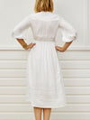 Algarve Pintucked Maxi - pale ivory